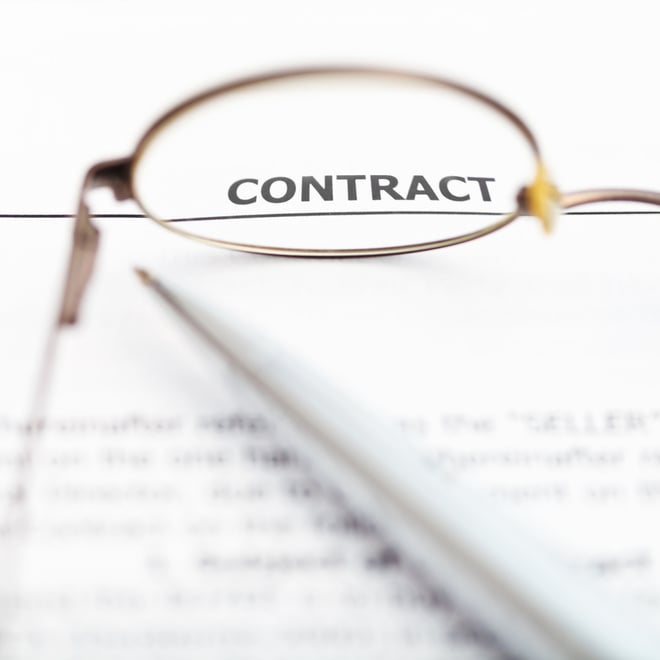 Sales Contract through Eyeglasses